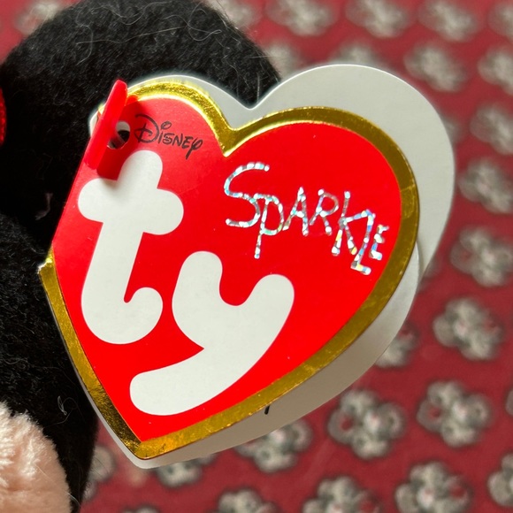 Disney TY Sparkle Minnie Mouse The Beanie Babies Collection NWT - Picture 6 of 12